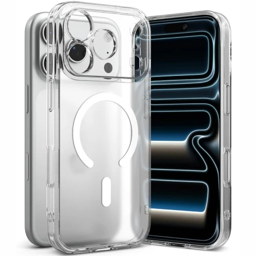 Etui Ringke Fusion Magnetic do MagSafe do iPhone 18 Pro / 17 Pro, przezroczysto-białe (1/8)