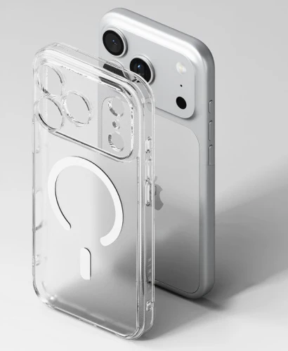 Etui Ringke Fusion Magnetic do MagSafe do iPhone 18 Pro / 17 Pro, przezroczysto-białe (6/8)
