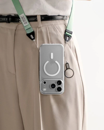 Etui Ringke Fusion Magnetic do MagSafe do iPhone 18 Pro / 17 Pro, przezroczysto-białe (8/8)