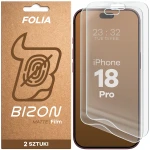 Folia matowa Bizon Film Matte Duo do iPhone 18 Pro, 2 sztuki