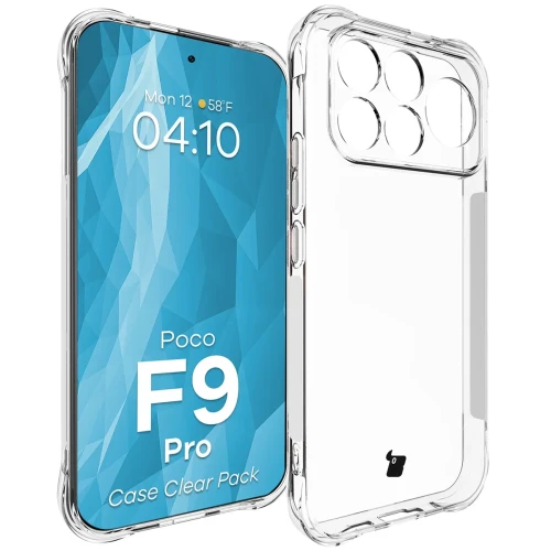 Elastyczne etui + 2x szkło hartowane Bizon Case Clear Pack do Xiaomi POCO F9 Pro (3/9)