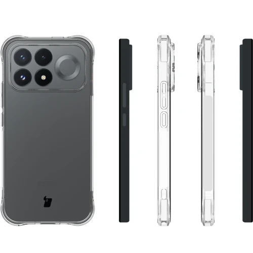 Elastyczne etui + 2x szkło hartowane Bizon Case Clear Pack do Xiaomi POCO F9 Pro (4/9)