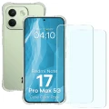 Elastyczne etui + 2x szkło hartowane Bizon Case Clear Pack do Xiaomi Redmi Note 17 Pro Max 5G (1/8)