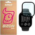 Szkło hybrydowe Bizon Watch Glass Edge Hybrid dla Apple Watch Series 12 46mm, czarne (1/5)