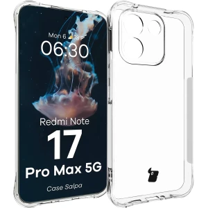 Elastyczne etui Bizon Case Salpa do Xiaomi Redmi Note 17 Pro Max 5G, przezroczyste