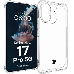 Elastyczne etui Bizon Case Salpa do Xiaomi Redmi Note 17 Pro 5G, przezroczyste