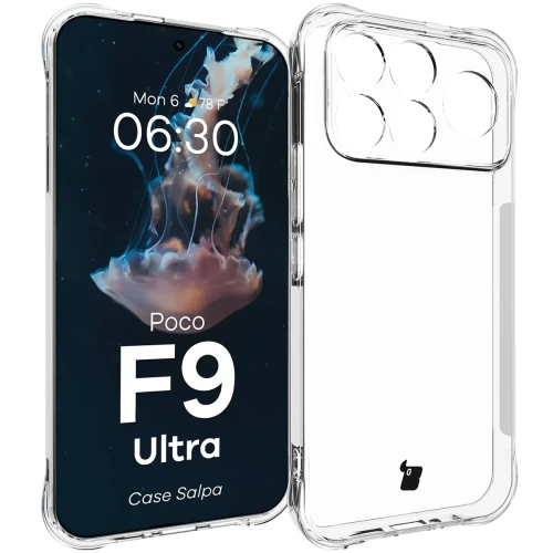 Elastyczne etui Bizon Case Salpa do Xiaomi POCO F9 Ultra, przezroczyste (1/7)