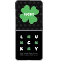 Etui Samsung FlipSuit Case do Galaxy Z Flip8, przezroczyste z wymienną zieloną płytką (1/5)