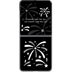 Etui Samsung FlipSuit Case do Galaxy Z Flip8, przezroczyste z wymienną czarną płytką