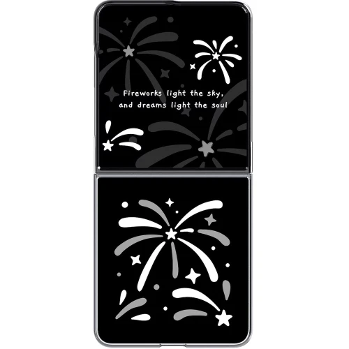 Etui Samsung FlipSuit Case do Galaxy Z Flip8, przezroczyste z wymienną czarną płytką (1/5)