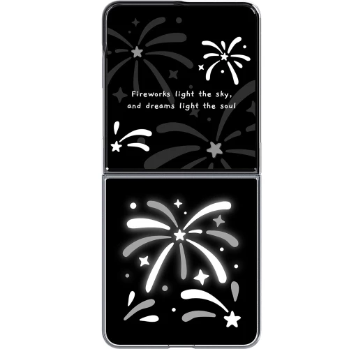 Etui Samsung FlipSuit Case do Galaxy Z Flip8, przezroczyste z wymienną czarną płytką (2/5)