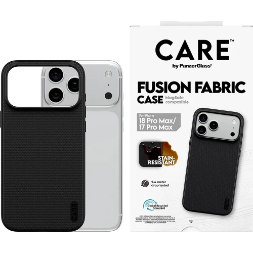 Etui PanzerGlass Fusion Fabric Case do iPhone 18 Pro Max / 17 Pro Max do MagSafe, czarne (2/6)