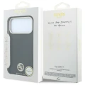 Etui Guess Grained Round Strass Logo do iPhone 18 Pro / 17 Pro do MagSafe, czarne