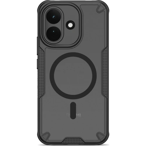 Etui Tech-Protect Rugged Shield do MagSafe do Xiaomi Redmi Note 17 Pro 5G, matowe przydymione z czarną ramką (8/9)