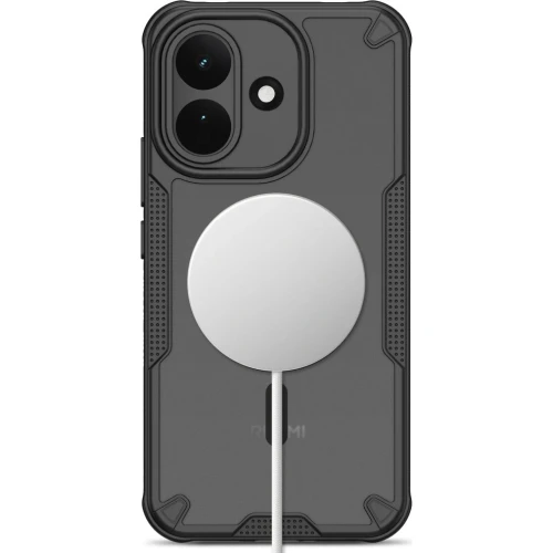 Etui Tech-Protect Rugged Shield do MagSafe do Xiaomi Redmi Note 17 Pro 5G, matowe przydymione z czarną ramką (9/9)