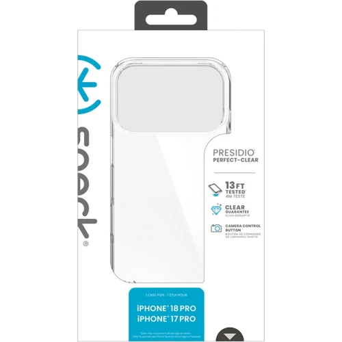 Etui Speck Presidio Perfect-Clear do iPhone 18 Pro / 17 Pro, przezroczyste (9/9)