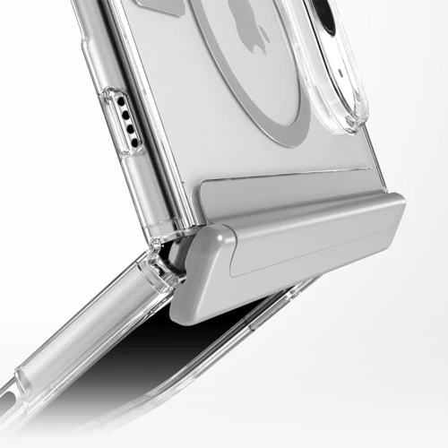 Etui Speck Presidio Perfect-Clear Fold do MagSafe do iPhone Duo, przezroczysto-szare (6/9)