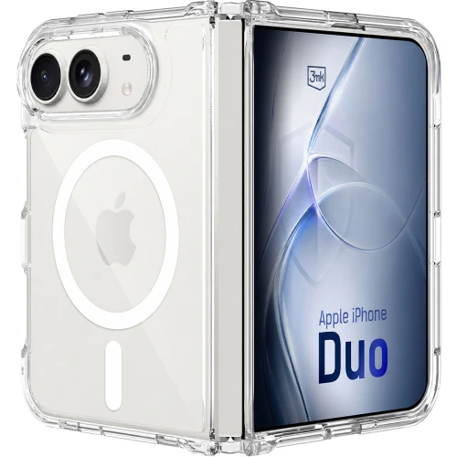 Etui 3mk Armor MagCase do MagSafe do iPhone Duo, przezroczysto-białe (1/8)
