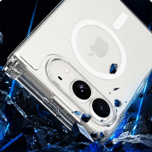 Etui 3mk Armor MagCase do MagSafe do iPhone Duo, przezroczysto-białe (6/8)