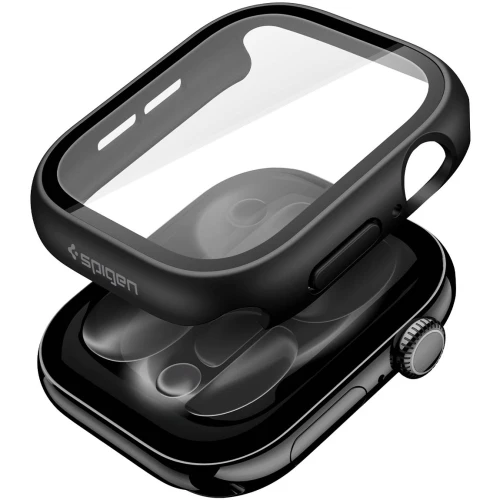 Etui + szkło Spigen Thin Fit 360 do Apple Watch Series 11 42mm / 10 42mm, czarny (7/13)