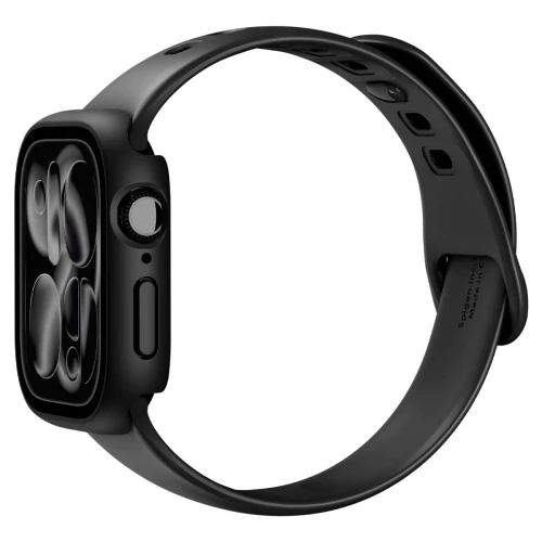 Etui + szkło Spigen Thin Fit 360 do Apple Watch Series 11 42mm / 10 42mm, czarny (11/13)