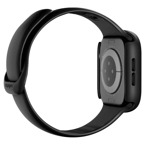 Etui + szkło Spigen Thin Fit 360 do Apple Watch Series 11 42mm / 10 42mm, czarny (12/13)