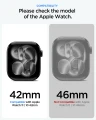 Etui + szkło Spigen Thin Fit 360 do Apple Watch Series 11 42mm / 10 42mm, czarny (13/13)