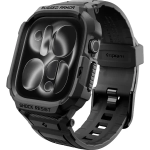 Etui z paskiem Spigen Rugged Armor Pro do Apple Watch Series 12 42mm, czarne