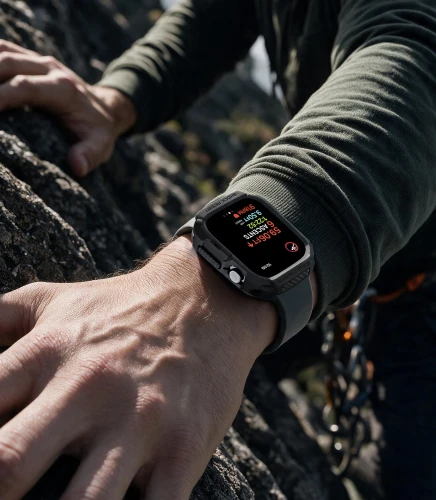 Etui Spigen Rugged Armor do Apple Watch Series 12 42mm, czarne (6/11)