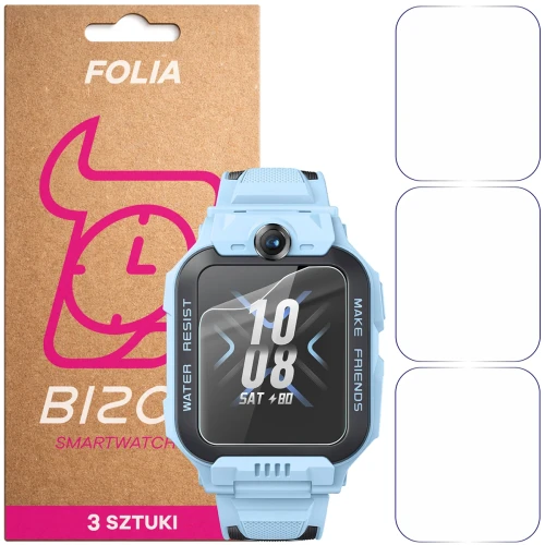 Folia ochronna na ekran zegarka Bizon Watch Film HydroFlex do imoo Z7, 3 sztuki (1/5)