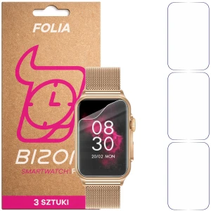 Folia ochronna na ekran zegarka Bizon Watch Film HydroFlex do Vess GE-50, 3 sztuki