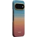 Etui aramidowe Pitaka Ultra-Slim Case do MagSafe, do Google Pixel 11 Pro XL, pomarańczowo-niebieskie z kevlarem (1/5)