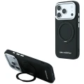 Etui Karl Lagerfeld Ring Stand 360 Saffiano Classic Logo do iPhone 18 Pro Max / 17 Pro Max do MagSafe, czarne