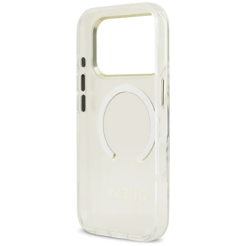 Etui Guess Metal Outline do iPhone 18 Pro / 17 Pro do MagSafe, przezroczyste