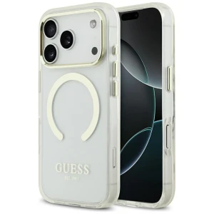 Etui Guess Metal Outline do iPhone 18 Pro / 17 Pro do MagSafe, przezroczyste