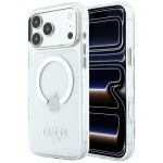 Etui Guess Metal Outline do iPhone 18 Pro Max / 17 Pro Max do MagSafe, przezroczyste