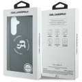 Etui Karl Lagerfeld Hardcase Silicone Karl & Choupette Body Ring do Galaxy S26 FE do MagSafe, czarne