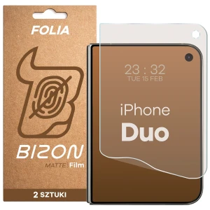 Folia matowa Bizon Film Matte Duo do iPhone Duo, 2 sztuki