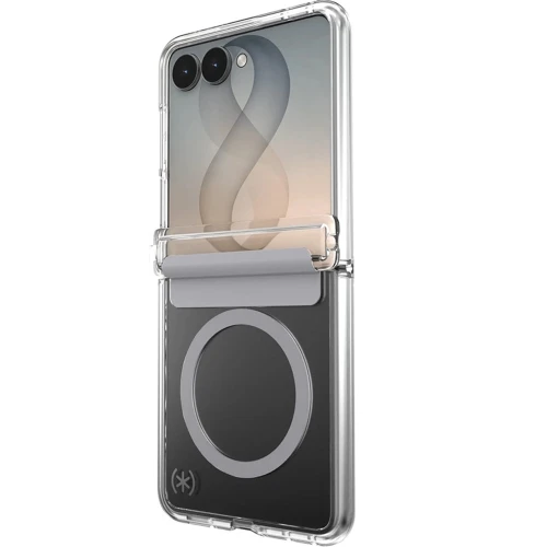 Etui Speck Presidio Perfect-Clear Fold do MagSafe do Galaxy Z Flip8, przezroczysto-szare (2/11)