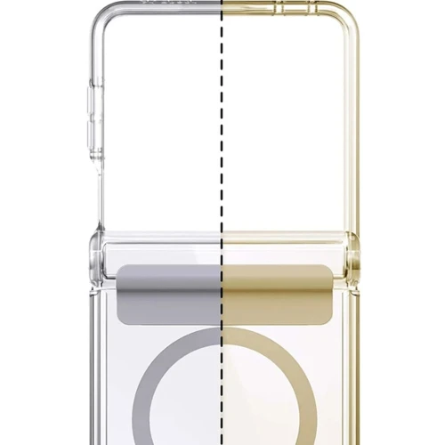 Etui Speck Presidio Perfect-Clear Fold do MagSafe do Galaxy Z Flip8, przezroczysto-szare (8/11)
