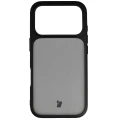 Etui + szkło hartowane Bizon Angelo Pack do iPhone 18 Pro / 17 Pro, przydymione z czarną ramką (2/8)