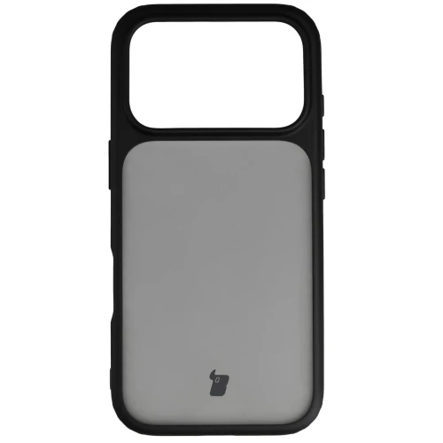 Etui + szkło hartowane Bizon Angelo Pack do iPhone 18 Pro / 17 Pro, przydymione z czarną ramką (2/8)