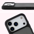 Etui + szkło hartowane Bizon Angelo Pack do iPhone 18 Pro / 17 Pro, przydymione z czarną ramką (4/8)