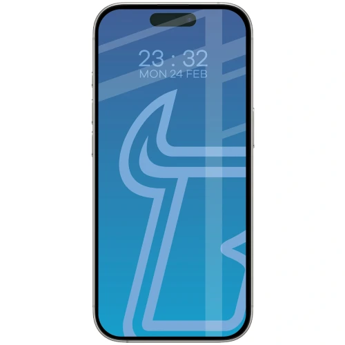 Etui + szkło hartowane Bizon Angelo Pack do iPhone 18 Pro / 17 Pro, przydymione z czarną ramką (7/8)