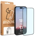 Etui + szkło hartowane Bizon Angelo Pack do iPhone 18 Pro / 17 Pro, przydymione z czarną ramką (8/8)