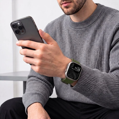 Pasek Tech-Protect Motion do Apple Watch 44/45/46/49 mm, ciemnozielony (5/8)