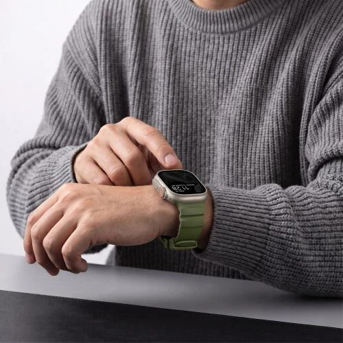 Pasek Tech-Protect Motion do Apple Watch 44/45/46/49 mm, ciemnozielony (8/8)