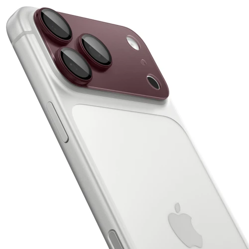 Szkło na aparat Spigen Glas.tR Ez Fit Optik Pro XL 1-Pack do iPhone 18 Pro, bordowe (9/15)