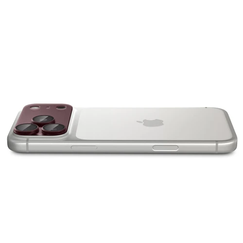 Szkło na aparat Spigen Glas.tR Ez Fit Optik Pro XL 1-Pack do iPhone 18 Pro, bordowe (15/15)