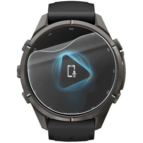 Folia ochronna na ekran zegarka Bizon Watch Film HydroFlex do Garmin Fenix 9 Pro (43 mm), 3 sztuki (2/5)